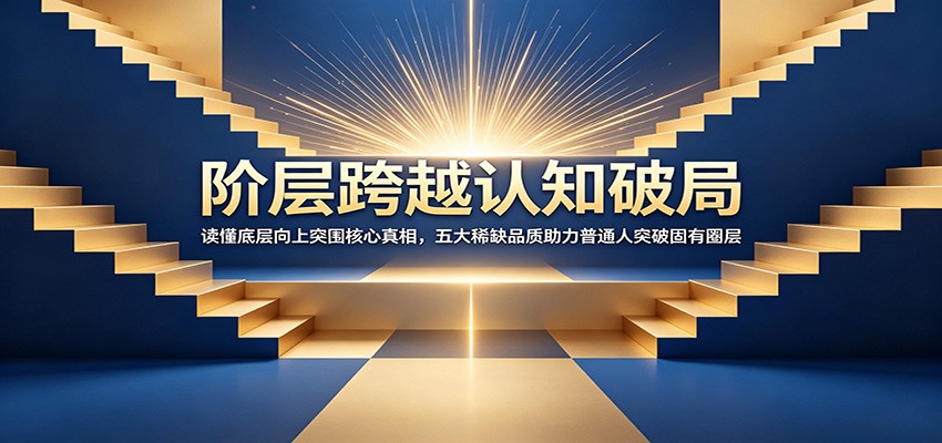 阶层跨越认知破局：读懂底层向上突围核心真相，五大稀缺品质助力普通人突破固有圈层-仙女副业网