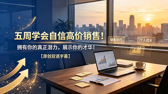 五周学会自信高价销售！拥有你的真正潜力，展示你的才华！【原创双语字幕】-仙女副业网