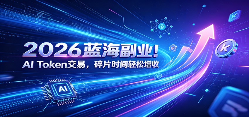2026蓝海副业！AI Token交易，碎片时间轻松增收-仙女副业网