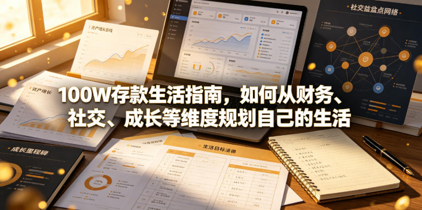 付费文章:100W存款生活指南,如何从财务、社交、成长等维度规划自己的生活-仙女副业网