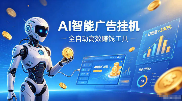 AI智能广告挂G,在家自动賺收益,全程无需人工操作、不用直播、不用拉人【揭秘】-仙女副业网
