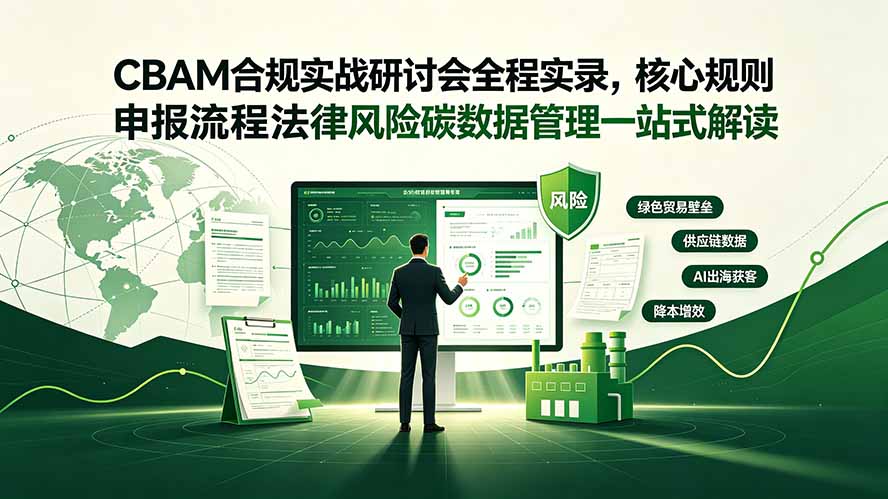 CBAM合规实战研讨会全程实录，核心规则申报流程法律风险碳数据管理一站式解读-仙女副业网