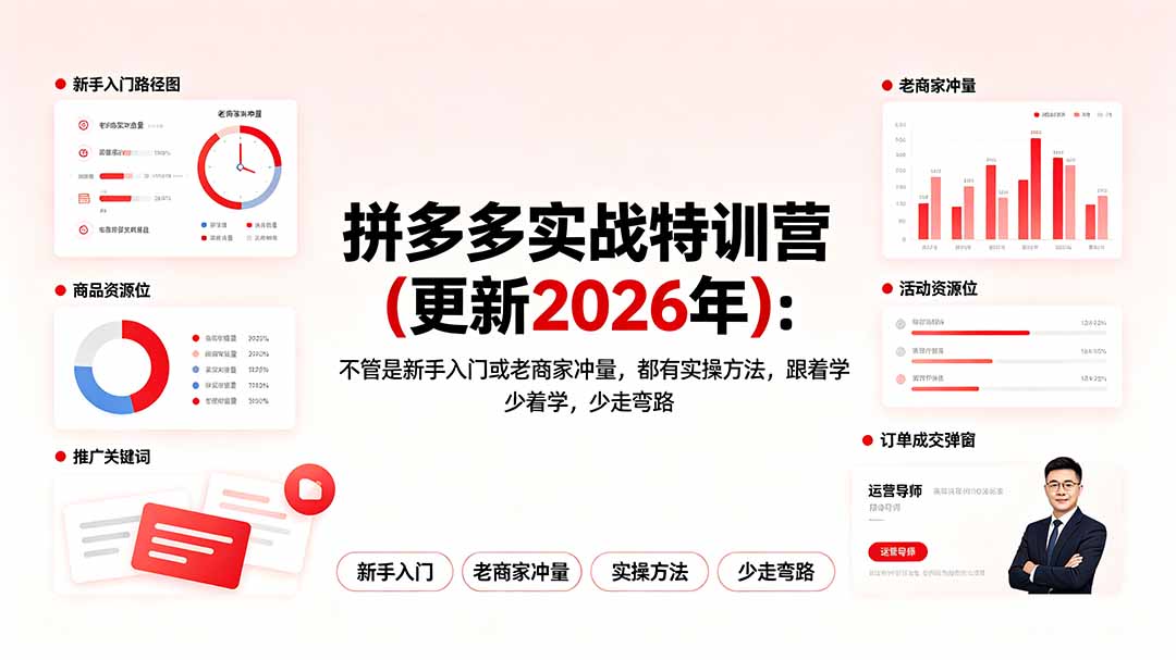拼多多实战特训营(更新2026年-仙女副业网