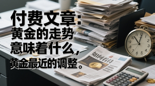 付费文章：黄金的走势意味着什么，如何看待黄金最近的调整-仙女副业网