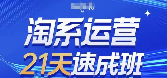 淘系运营21天速成班(更新24年12月)，0基础轻松搞定淘系运营，不做假把式-仙女副业网