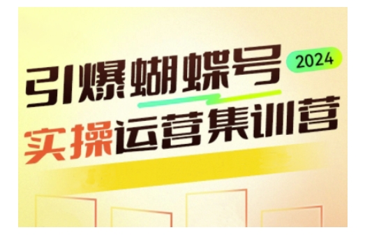 引爆蝴蝶号实操运营，助力你深度掌握蝴蝶号运营，实现高效实操，开启流量变现之路-仙女副业网