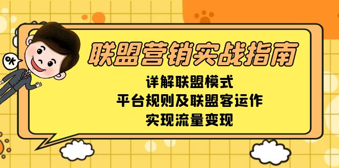 联盟营销实战指南，详解联盟模式、平台规则及联盟客运作，实现流量变现-仙女副业网
