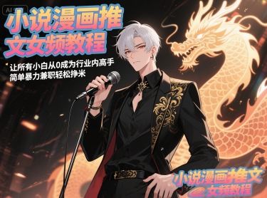 小说漫画推文女频教程，让所有小白从0成为行业内高手，简单暴力兼职轻松挣米-仙女副业网
