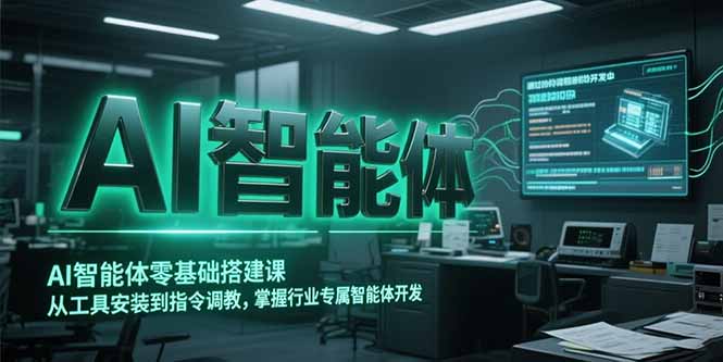 AI智能体零基础搭建课，从工具安装到指令调教，掌握行业专属智能体开发...-仙女副业网