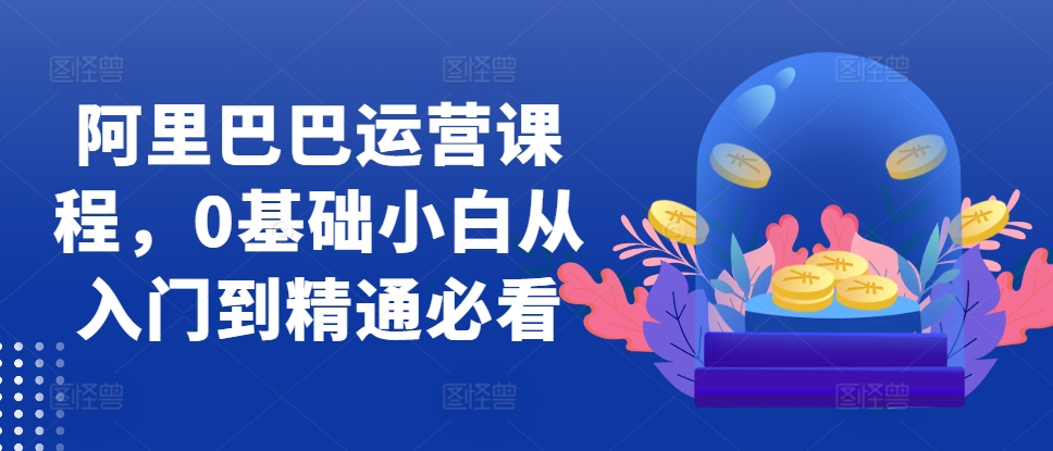 阿里巴巴运营课程，0基础小白从入门到精通必看-仙女副业网