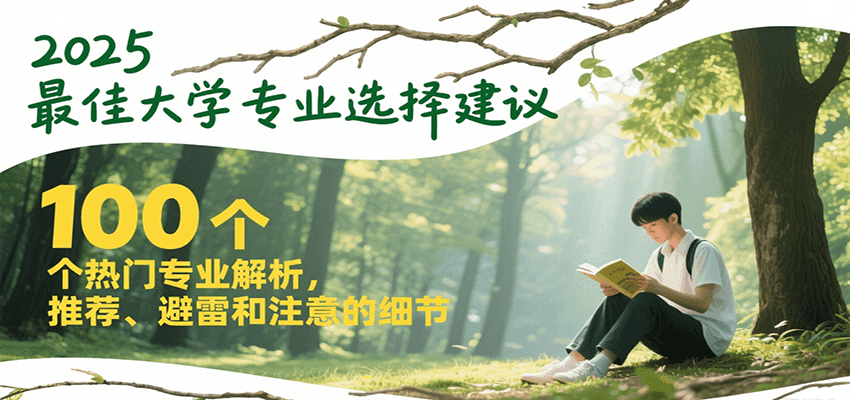 2025最佳大学专业选择建议，100个热门专业解析，推荐、避雷和注意的细节-仙女副业网