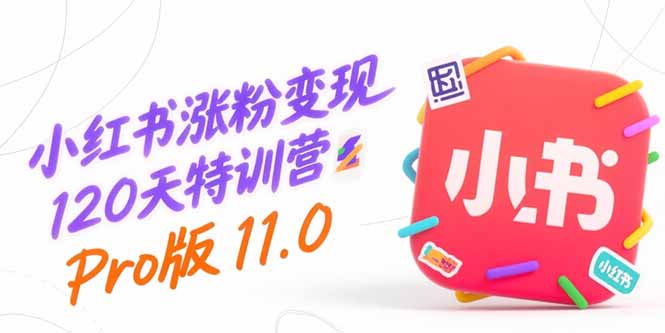 小红书涨粉变现120天特训营Pro版11.0：从0到1掌握平台运营,内容制作和变现-仙女副业网