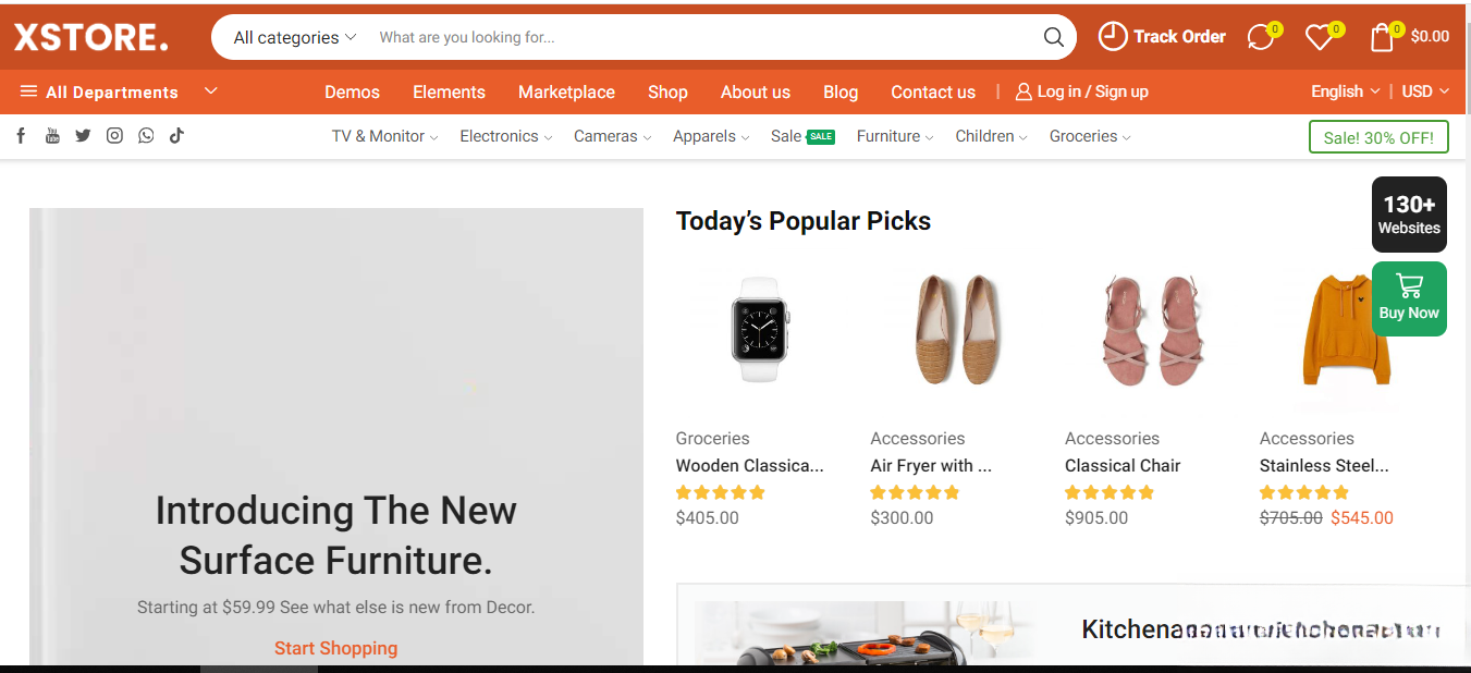 WordPress主题–Xstore v9.5.1 Woocommerce主题 破解版下载-仙女副业网
