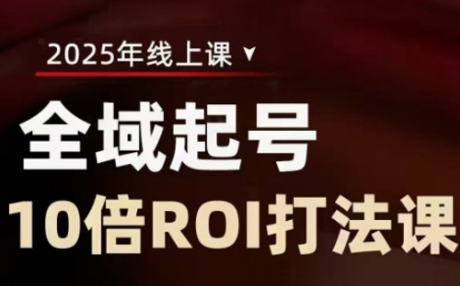 2025全域起号10倍ROI打法课，助你提升直播间的投资回报率-仙女副业网