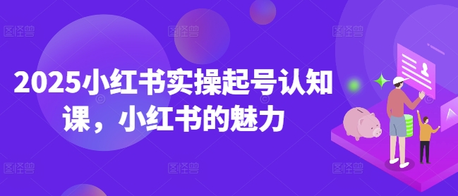 2025小红书实操起号认知课，小红书的魅力-仙女副业网