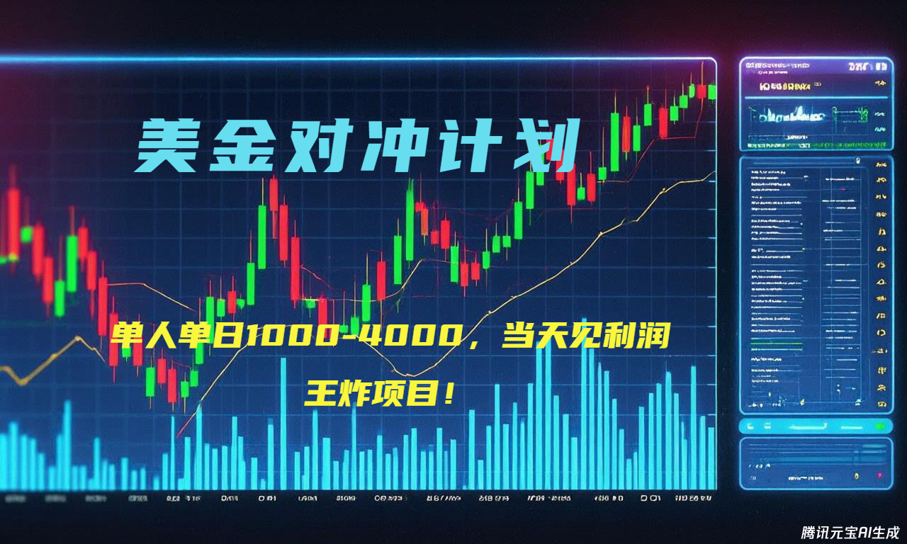 2025年最暴力项目“美金先登计划”最新最强对冲战法，每日实际收益1K-4K-仙女副业网
