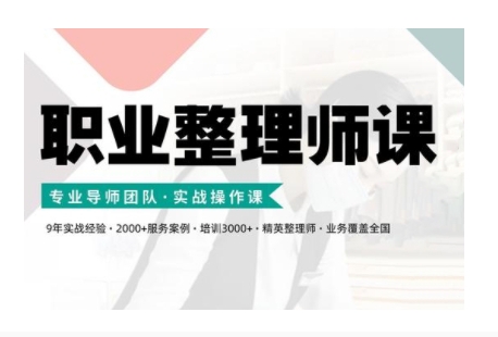 职业整理师培训(新版)，实战操作课-仙女副业网
