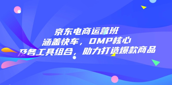 京东电商运营班：涵盖快车，DMP核心及各工具组合，助力打造爆款商品-仙女副业网