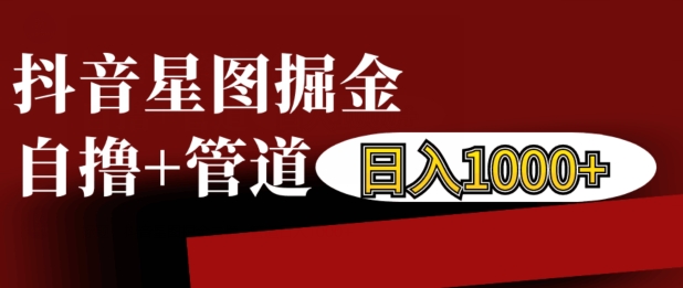 抖音星图掘金自撸，可以管道也可以自营，日入1k【揭秘】-仙女副业网