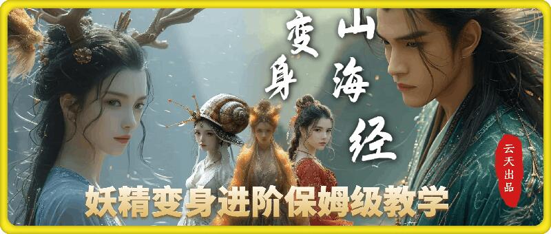 云天AI山海经变身视频教程，妖精变身进阶保姆级教学-仙女副业网