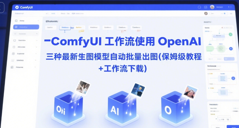ComfyUI 工作流使用 OpenAI 三种最新生图模型自动批量出图(保姆级教程+工作流下载)-仙女副业网