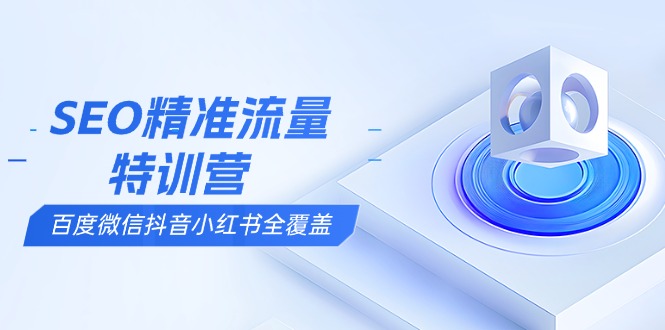 SEO精准流量特训营，百度微信抖音小红书全覆盖，带你搞懂搜索优化核心技巧-仙女副业网