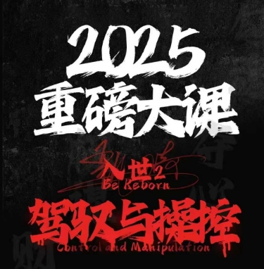 2025重磅大课，入世2，驾驭与控制-仙女副业网