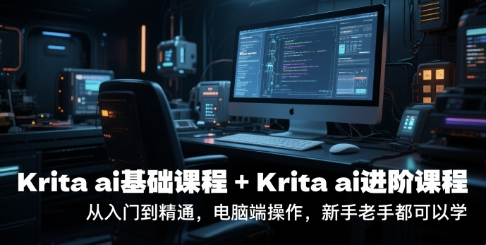 krita ai基础课程+Krita ai进阶课程，从入门到精通，电脑端操作，新手老手都可以学-仙女副业网