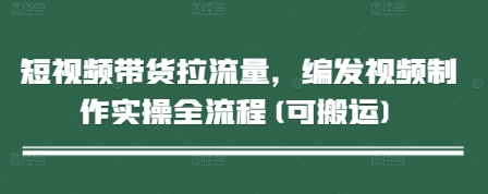短视频带货拉流量，编发视频制作实操全流程(可搬运)-仙女副业网
