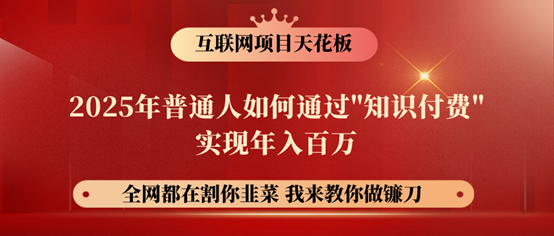 镰刀训练营超级IP合伙人，25年普通人如何通过“知识付费”年入百万！-仙女副业网