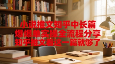 小说推文知乎中长篇爆单实操全流程分享，知乎推文看这一篇就够了-仙女副业网