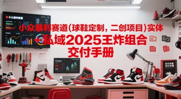 小众暴利赛道(球鞋定制，二创项目)实体+私域2025王炸组合  交付手册-仙女副业网