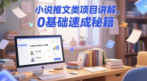 小说推文类项目讲解，0 基础速成秘籍-仙女副业网