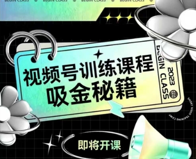 如何做好视频号，视频号训练课程，吸金秘籍-仙女副业网