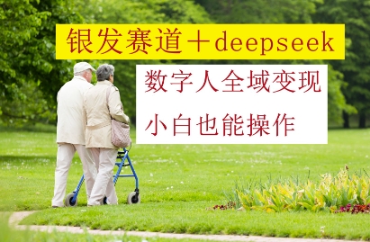 银发赛道+deepseek数字人全域变现，小白也能操作-仙女副业网
