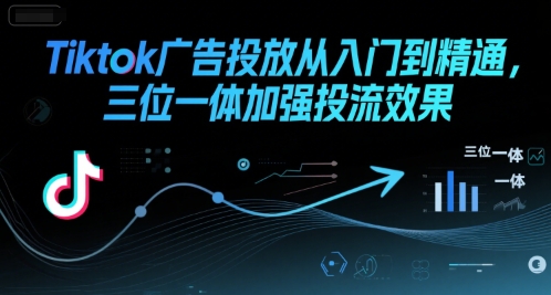 Tiktok广告投放从入门到精通，三位一体加强投流效果-仙女副业网
