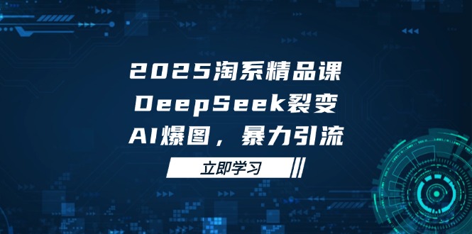2025 淘系精品课，DeepSeek 裂变，AI 爆图，暴力引流-仙女副业网