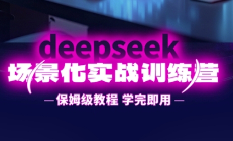 DeepSeek场景化实战训练营，保姆级教程，学完即用，手把手教你用DeepSeek提升效率-仙女副业网