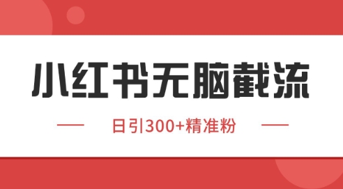小红书截流同行客源，独家野路子获客玩法 日引200+暴力获客【揭秘】-仙女副业网