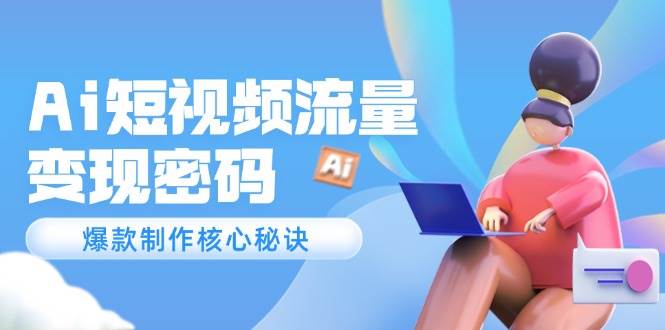Ai短视频流量密码，爆款制作核心秘诀，120万案例深度解析-仙女副业网