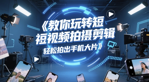 教你玩转短视频拍摄剪辑，轻松拍出手机大片-仙女副业网