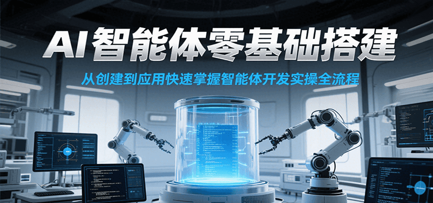 AI智能体零基础搭建实操课，从创建到应用快速掌握智能体开发全流程！-仙女副业网