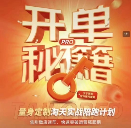 淘宝开单秘籍PRO，量身定制淘天实战陪跑计划，告别做店迷茫、快速突破运营瓶颈期(更新)-仙女副业网