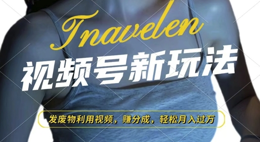 视频号新玩法，废物利用视频，撸分成收益，轻松月入过W【揭秘】-仙女副业网