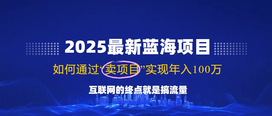 2025最新蓝海项目，零门槛轻松复制，月入10万+，新手也能操作！-仙女副业网