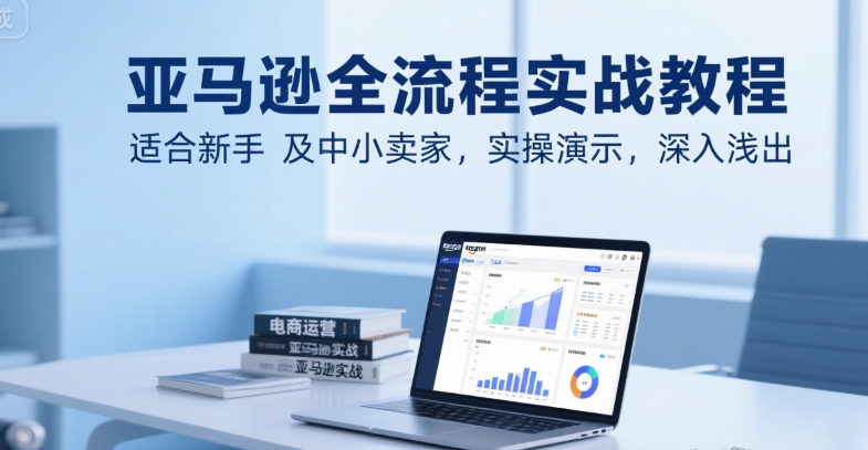 亚马逊全流程实战教程，适合新手及中小卖家，实操演示，深入浅出-仙女副业网