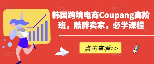 韩国跨境电商Coupang高阶班，酷胖卖家，必学课程-仙女副业网