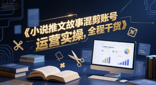 小说推文故事混剪账号运营实操，全程干货-仙女副业网