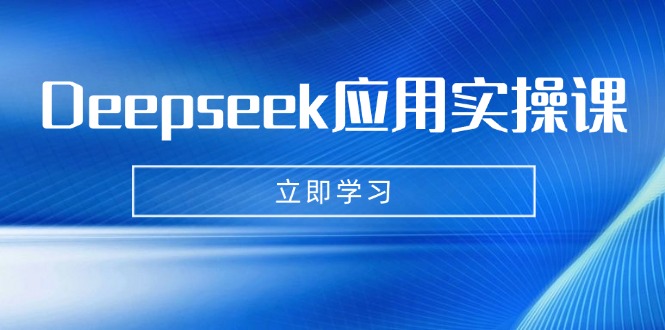 Deepseek应用实操课：AI制作数字妈妈、写真、短视频，辅导作业，PPT制作等-仙女副业网