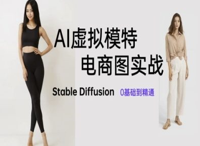 AI虚拟模特电商图实战，AI绘画Stable Diffusion 0基础到精通-仙女副业网